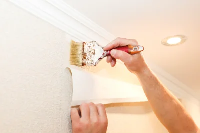 Pose de papier peint à Sainte-Fauste — revêtements muraux et toiles de verre